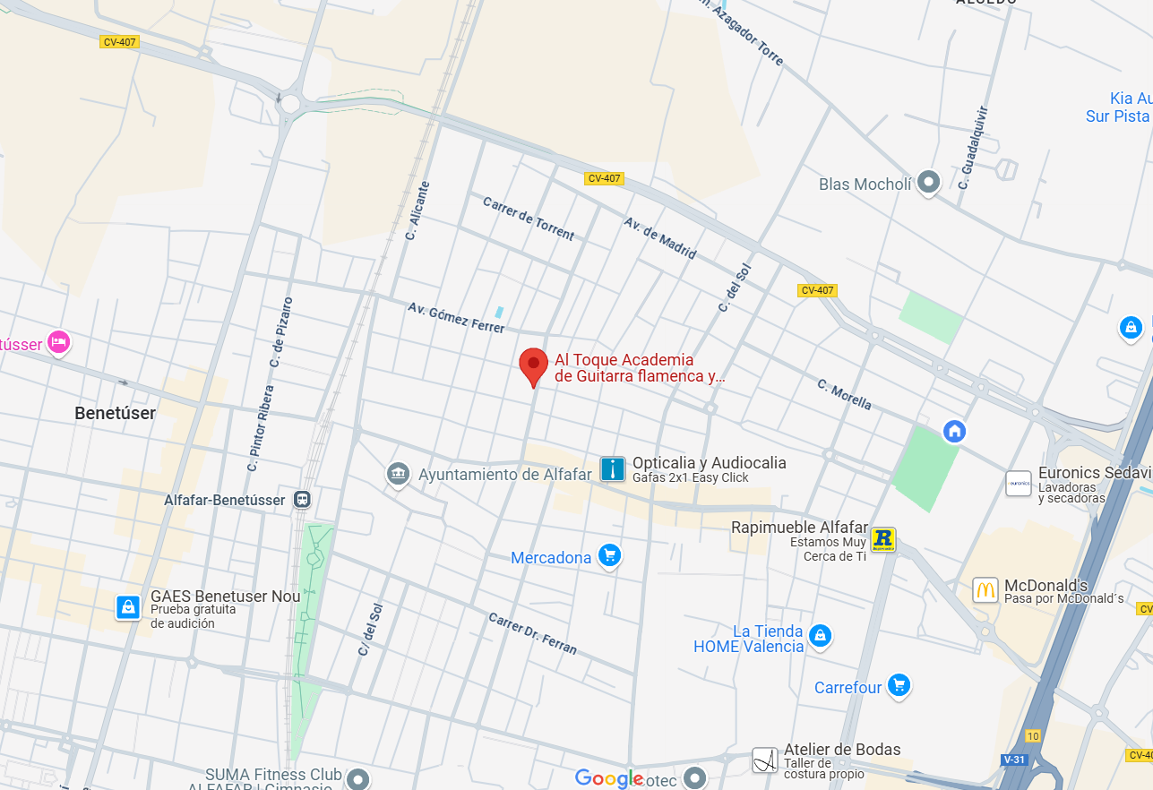 Mapa de la academia
